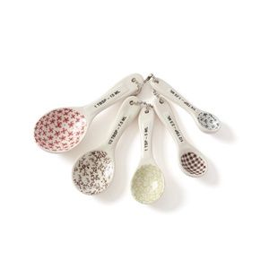 Rae Dunn Ceramic Measuring Spoons - multicolor
